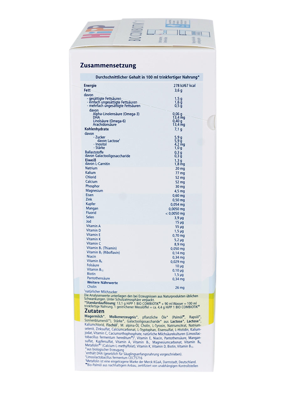 HiPP German Stage 1 Formula