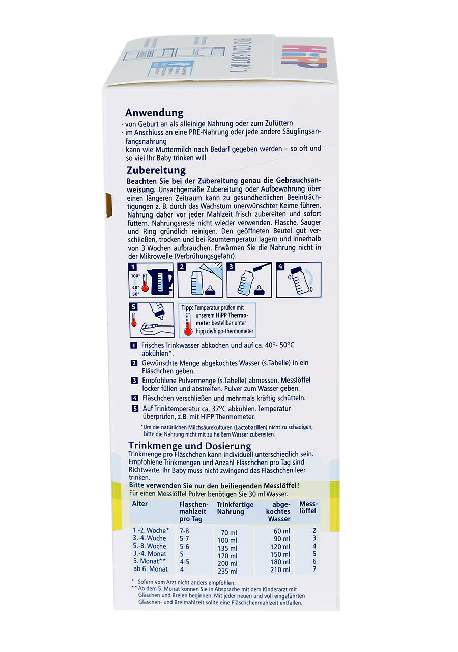 HiPP German Stage 1 Formula