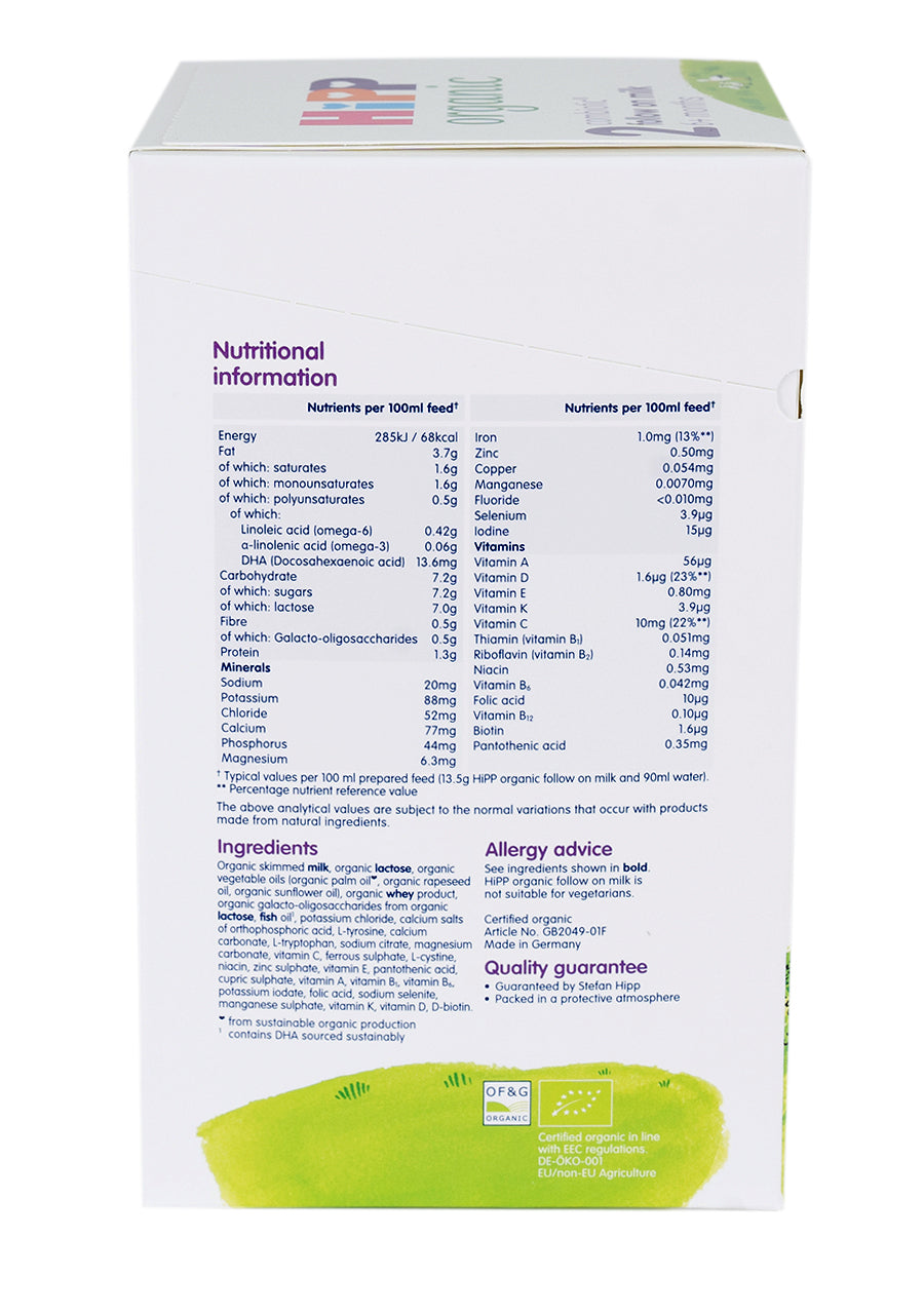 HiPP UK Stage 2 Formula